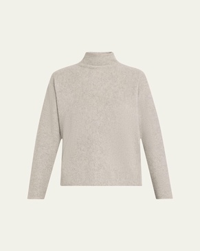 Boxy Cashmere Turtleneck Sweater