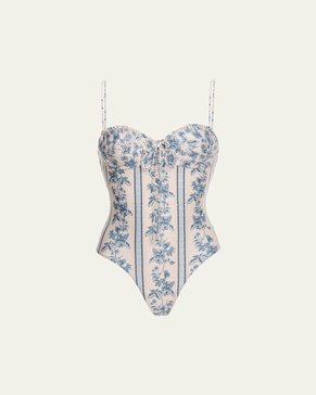 Ebano Bougainvillea One-Piece Swimsuit