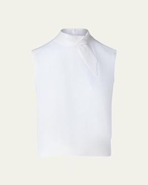 Cashmere Knit Pullover with Knot Detail