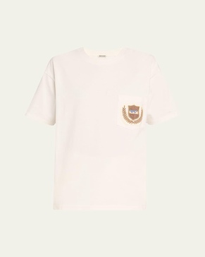 Sportsman Crest Embroidered Patch Pocket Tee