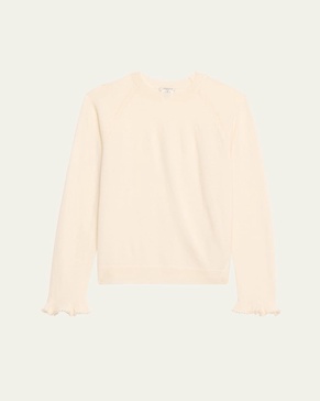 Bead-Trim Cashmere Sweater
