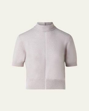 Mock Neck Cashmere Sweater