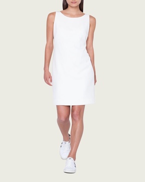 Silk Crepe Shift Dress