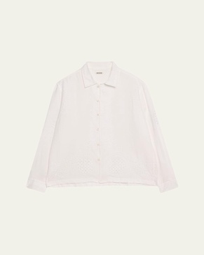 Belvoir Lace Linen Shirt