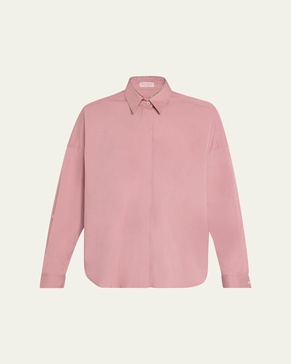 Monili Collar Cotton Popeline Shirt