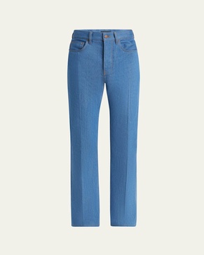Men's Creased Flare Jeans
