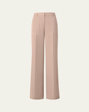 Melin Cotton Poplin Wide-Leg Pants