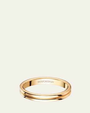 18k Gold Double Godron Wedding Band