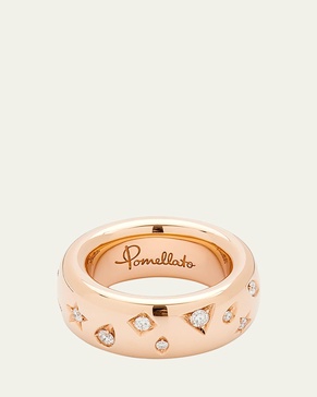 18K Rose Gold ICONICA Ring with Diamonds, 0.66tcw