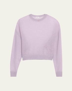 Mohair Shetland Gauze Knit Sweater
