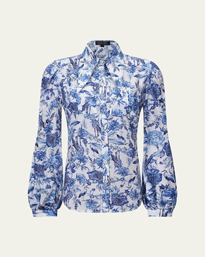 Azalea Sophia Button-Front Blouse