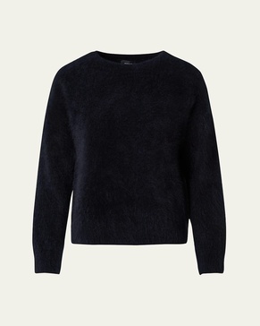 Brushed Cashmere Knit Sweater