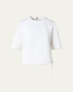Rope Raw Edge Blouse