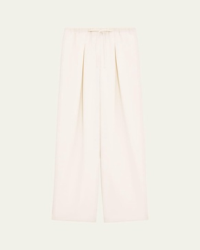 Pleated Casual Drawstring Pants