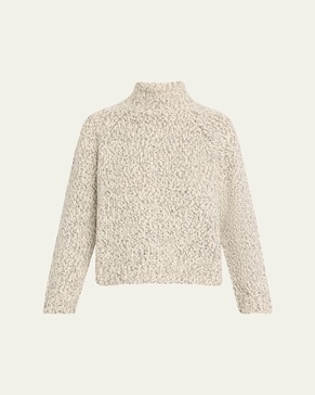 Textured Marl Turtleneck Sweater
