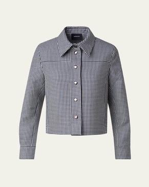 Talitha Vichy Wool Shirt Jacket