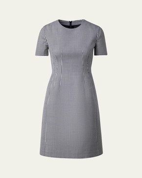 Double-Face Wool Tailored Sheath Dress