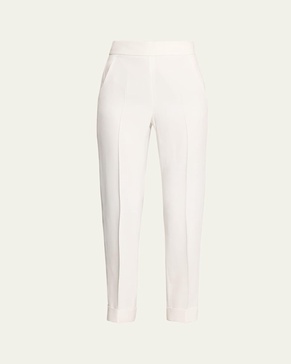 Straight Leg Wool Pants