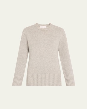 Crewneck Oversized Cashmere Tunic Sweater