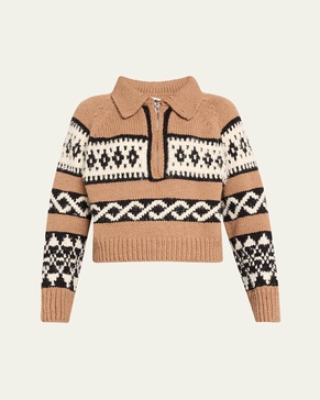 Carter Fair Isle Quarter-Zip Sweater
