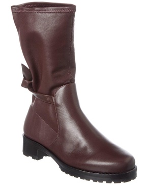 clarita motorcycle leather bootie