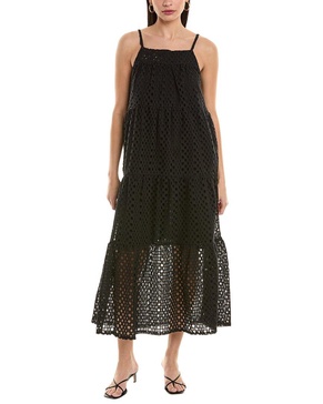 eyelet maxi dress