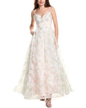 Jovani Burnout Organza Gown