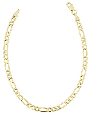 14K Italian Gold Figaro Chain Bracelet