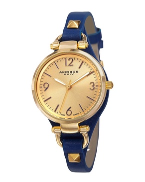 Akribos XXIV XXVI Women's Leather Watch