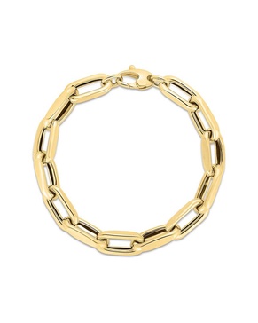 14K Italian Gold Paperclip Bracelet