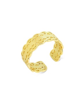 Sterling Forever 14K Over Silver Intertwined Band Ring