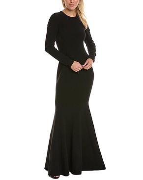 Michael Kors Collection Wool-Blend Fishtail Gown