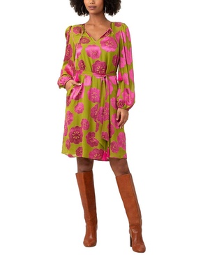 tribeca silk-blend dress