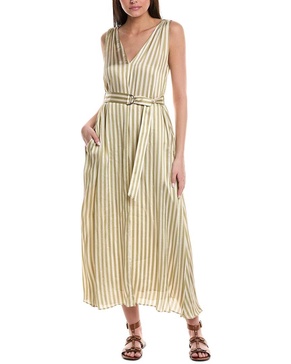 Brunello Cucinelli Silk-Blend Maxi Dress