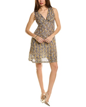 abstract motif mini dress