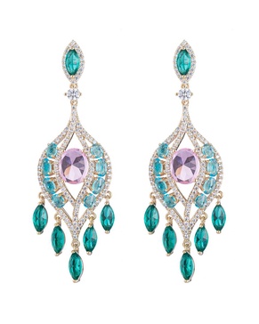 Eye Candy LA Luxe Collection Boho cubic zirconia Crystal Drop Earring