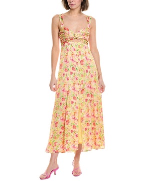 ASTR the Label Twist Bust Midi Dress