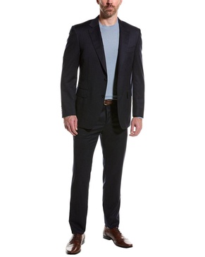Canali Wool Suit with Flat Front Pant