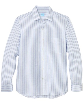 J.McLaughlin Waikiki Gramercy Modern Fit Linen-Blend Woven Shirt