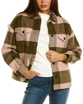 AllSaints Luella Check Wool-Blend Jacket