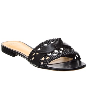 clarita basketry leather sandal