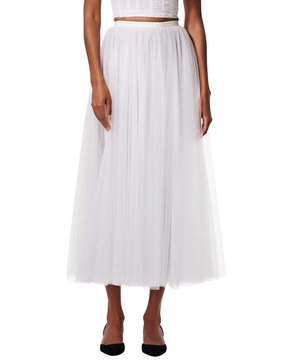 tulle midi skirt