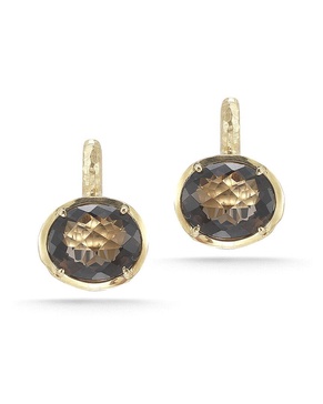 I. Reiss 14K 5.50 ct. tw. Smokey Topaz Earrings