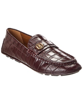 Bally Keeper Croc-Embossed Leather Loafer