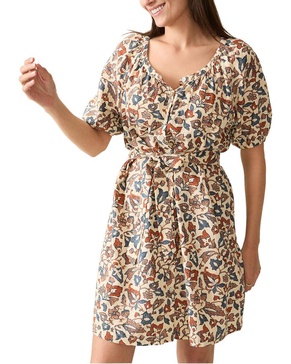Faherty Carmel Linen-Blend Dress