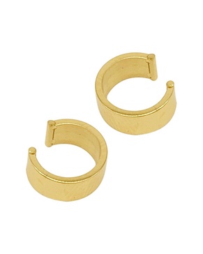 ADORNIA 14K Plated Cuff Earrings