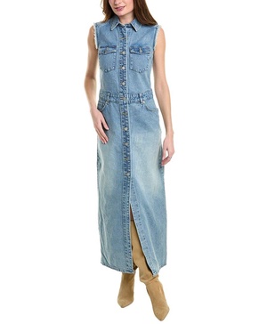 AllSaints Blair Denim Maxi Dress