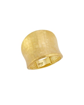 I. REISS 14K Diamond Concave Cuff Ring
