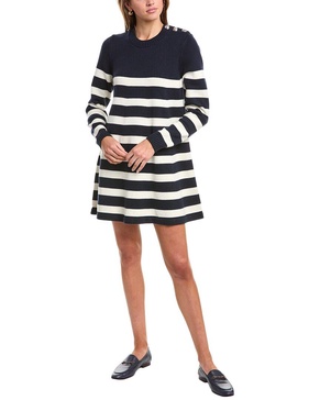 wool-blend sweaterdress