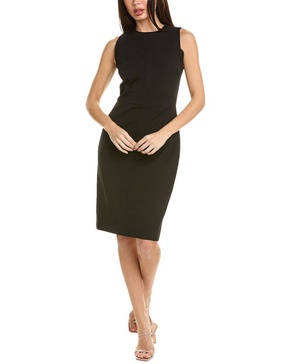 seamed front sheath dress